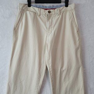 Tommy Hilfiger Mens Straight Leg Khaki Pants Academy Classic Fit Size 32/32